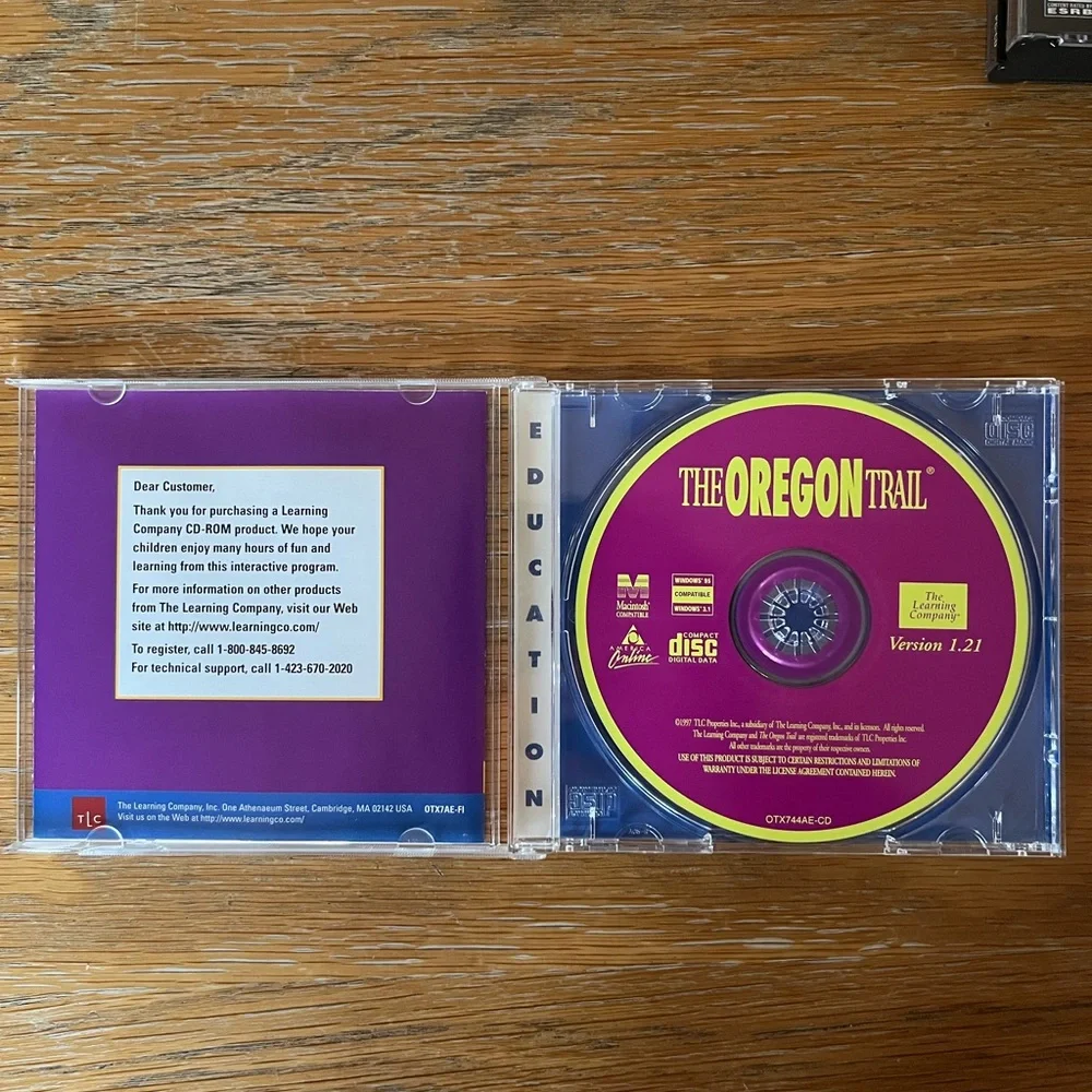 The Oregon Trail Educational PC CD-ROM